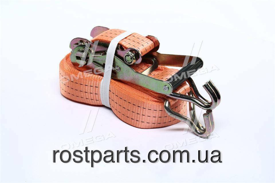 Стяжка вантажу, 3t. 50mm.x12m.(0.5+11.5) пластик. ручка (DK-3917)