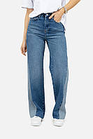 Жіночі джинси palazzo колір синій ЦБ-00247196