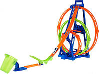 Трек Хот Вилс Тройная петля Hot Wheels Toy Car Track Set Triple Loop Kit HMX38 Mattel Original