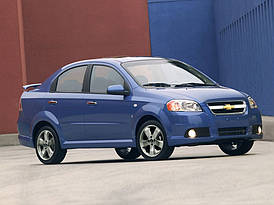 Накладки на пороги Chevrolet Aveo T250 "GM"