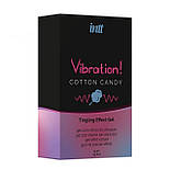 Рідкий вібратор Intt Vibration Cotton Candy (15 мл), густий гель, дуже смачний, діє до 30 хв, фото 3