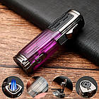 Запальничка турбо 3 форсунка "Honest" у подарунковому пакованні US-544F, фото 2