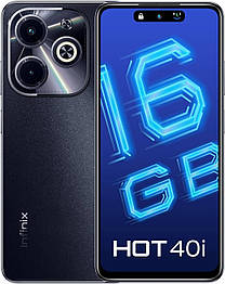 Смартфон Infinix Hot 40i NFC 4/128Gb 6.56'' 5000 мАч Starlit Black