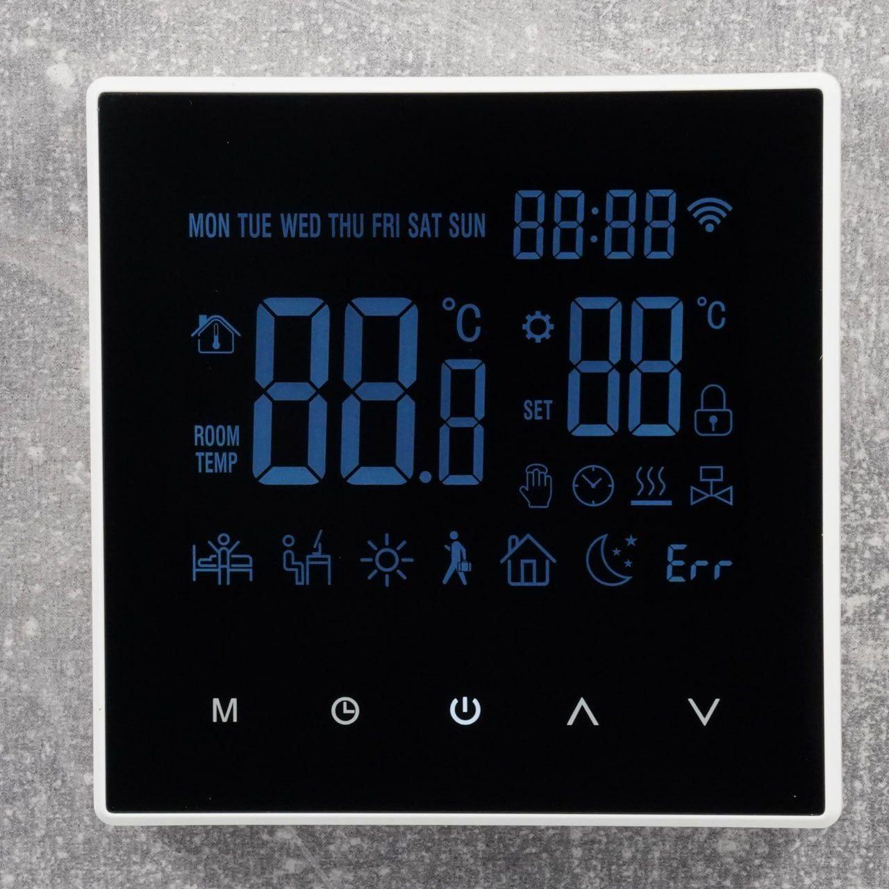 Інтелектуальний контролер температури ME88H, термостат Wi-Fi для підігрівання підлоги/водяного/газового котла