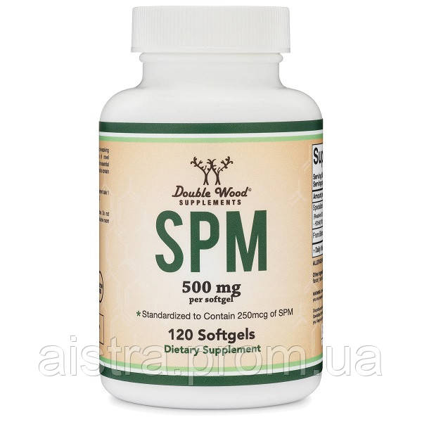 Противовоспалительное средство Double Wood Supplements SPM (Pro Resolution Mediators) 500 mg UT, код: 8206900 - фото 1 - id-p2180572272