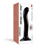 Насадка для страпону силіконова чорного кольору Strap On Me P&G-Spot Dildo розмір M Кайф, фото 5
