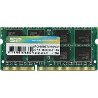 Модуль памяти для ноутбука SoDIMM DDR3 8GB 1600 MHz Silicon Power (SP008GBSTU160N02) h