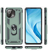 Чохол-накладка BeCover Military для Xiaomi Mi 11 Lite/Mi 11 Lite 5G/11 Lite 5G NE Dark Green 706645 ish