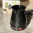 Електрична турка для кави 0,5л, 600Вт, Marado MA-1625, Чорна / Електротурка кавоварка для меленої кави, фото 6