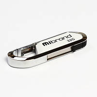 USB флеш наель Mibrand 32GB Aligator White USB 2.0 (MI2.0/AL32U7W) c