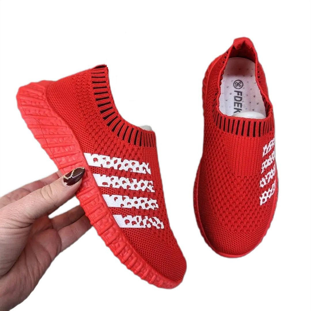 Червоні текстильні мокасиниі 21,5см 24см, фото 1