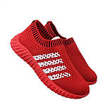 Червоні текстильні мокасиниі 21,5см 24см, фото 7