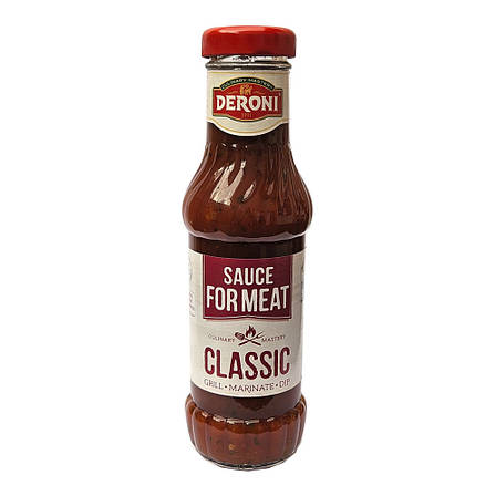 Класичний соус для м'яса 320 грам Classic sauce for meat Deroni, фото 2