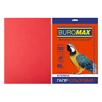 Бумага Buromax А4, 80g, INTENSIVE red, 20sh (BM.2721320-05) m