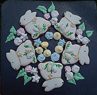 Прикраси декор до паски Великодня Імбирне печиво Миренга пасха