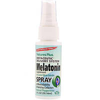 Мелатонин для сна Nature's Plus Insta Nutrient, Melatonin Supplement Spray, 2 fl oz 59,14 ml Natural