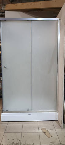 Душова кабіна 120*80*190 прямокутна, скло матове 6 мм, без піддона SHOWER Saturn, фото 3