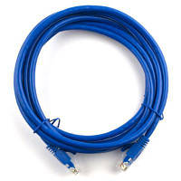 Патч-корд 10м, RJ-45, Cat.5e, CU, медь, синий Ritar (PCR-CU/10Be / 09800) p