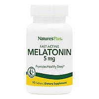 Натуральная добавка Natures Plus Fast Acting Melatonin 5 mg, 90 таблеток CN13513 VB