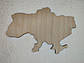 Дерев'яна заготовка для творчості "Карта України", 18*12см, фото 2