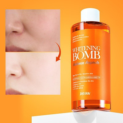 Освітлювальна бомба BADSKIN Whitening Bomb Radiance Ampoule 400ml