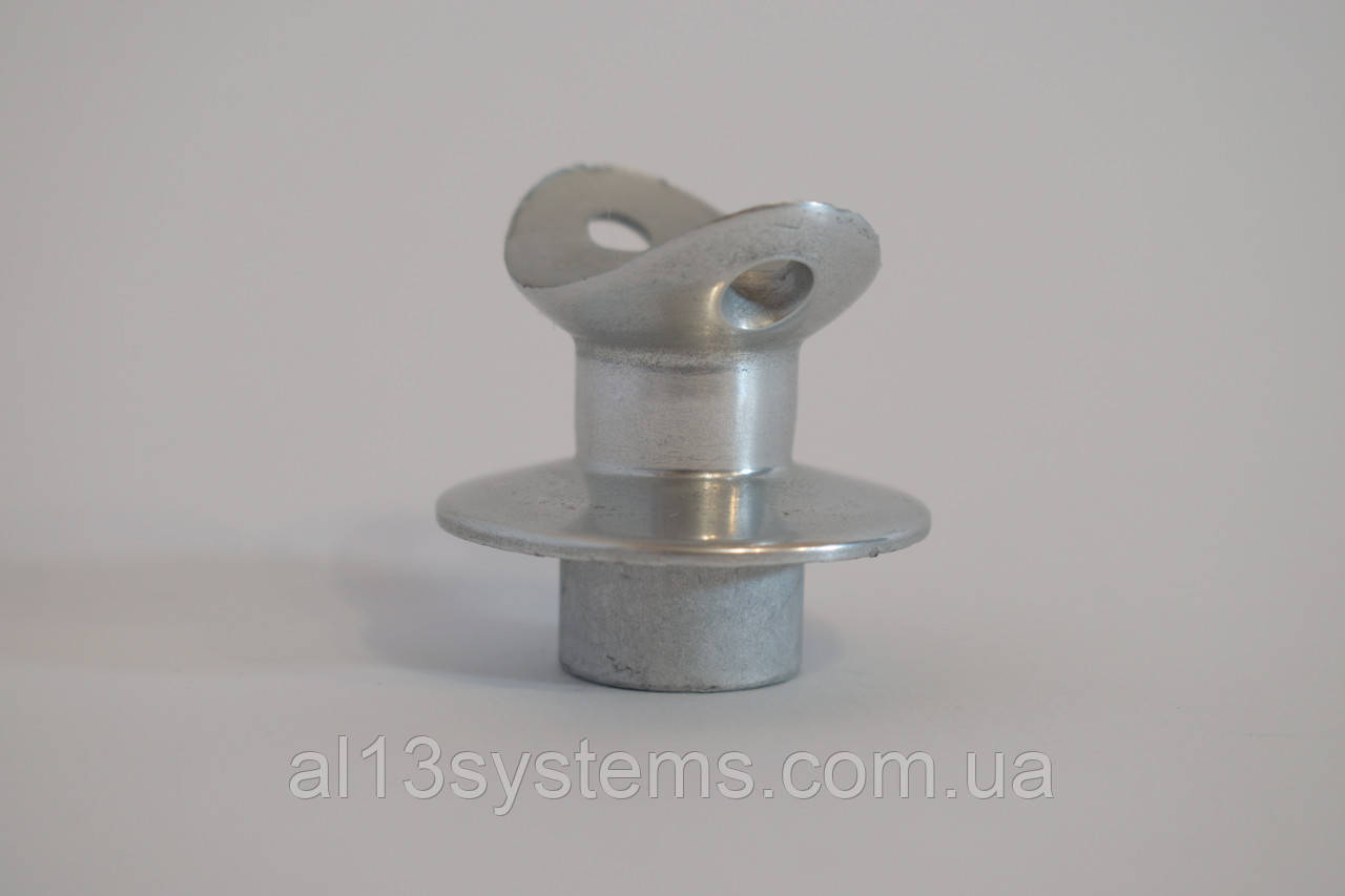 Соединитель стойки (балясины) с поручнем цельный серебро - фото 1 - id-p2180639671