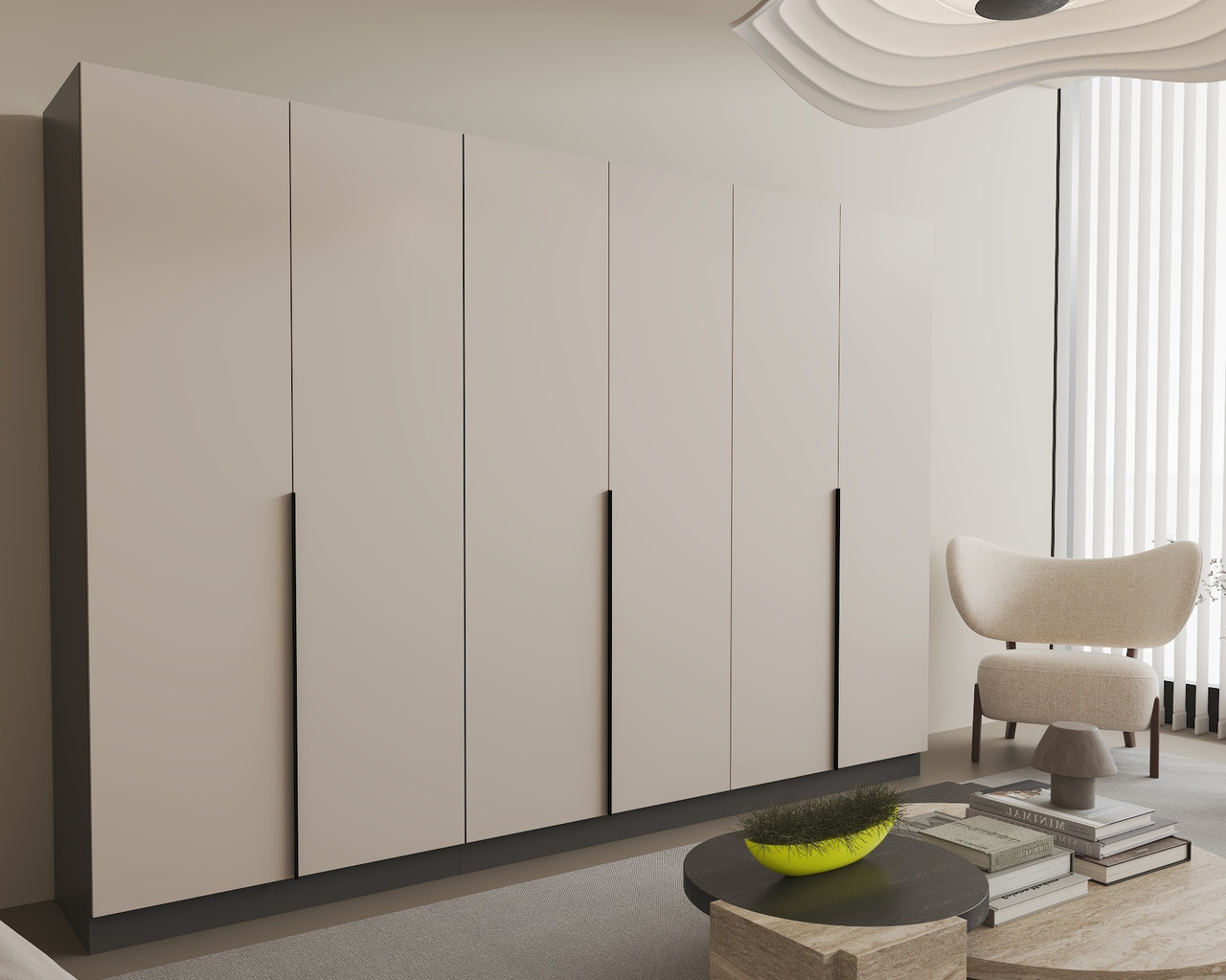 Розпашна шафа Сіті С5+С6+С8 (300х50х210) ViAnt, фото 1