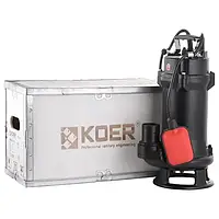 Насос погружной фекальный KOER центробежный WQD FREZA 1500Вт Hmax 15м 19.8м³/ч для грязной воды