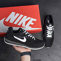 Кроссовки мужские летние Nike, черные кроссовки найк, сетка / чоловічі кросівки nike