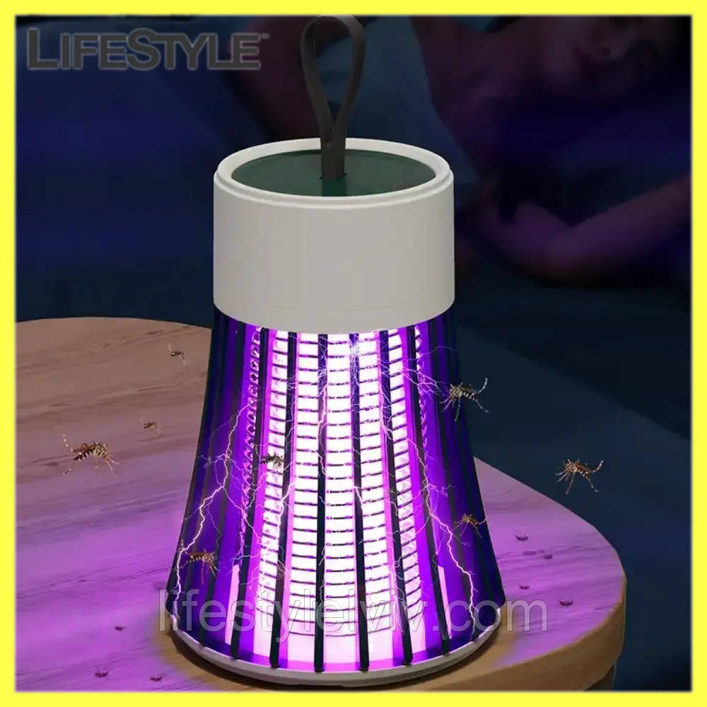 Лампа відлякувач комах Electronic shock Mosquito killing / Знищувач комах, фото 1