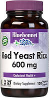 Красный дрожжевой рис, Red Yeast Rice, Bluebonnet Nutrition, 600 мг, 120 капсул