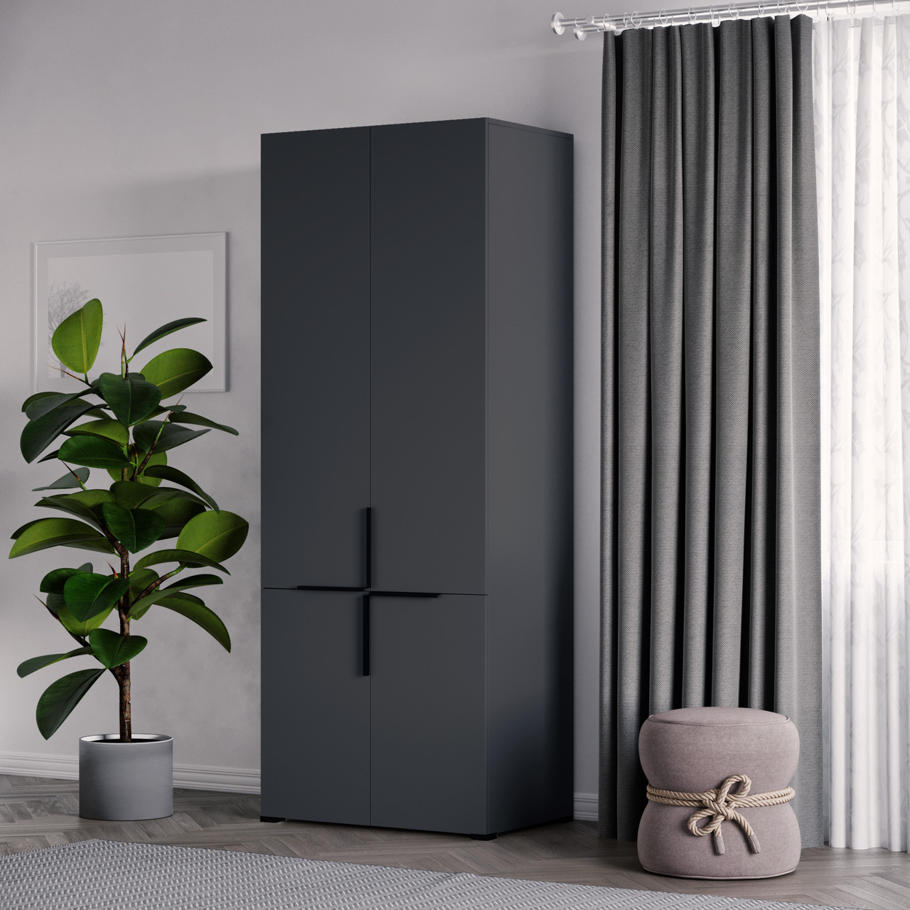 Шафа Вінус-80 Антрацит 2110х800х520 мм, фото 1