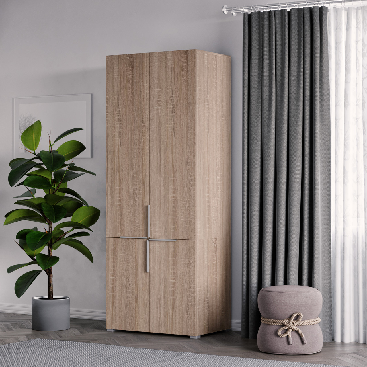 Шафа Вінус-80 Дуб Сонома 2110х800х520 мм, фото 1