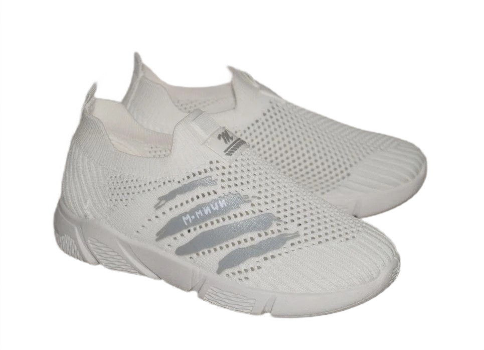 Білі кросівки тканинні дитячі 31, фото 1