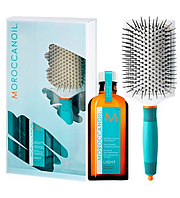 Moroccanoil oil all hair types + Brush paddle Набор Масло + Расческа