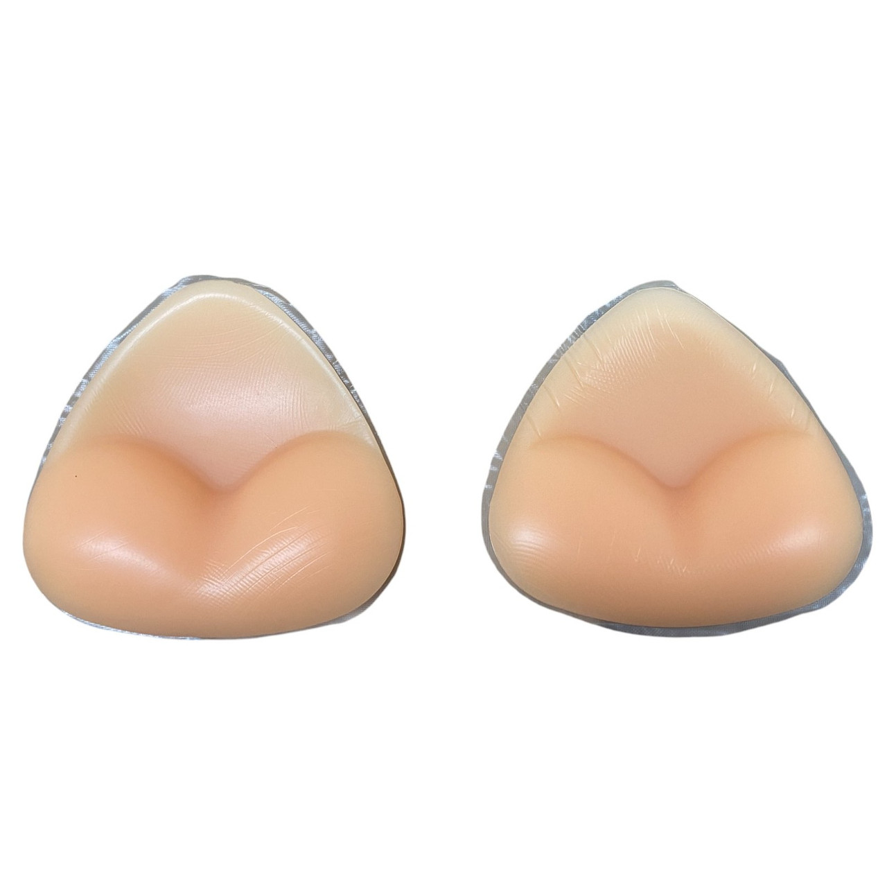 Вкладиші силіконові пушап 8*8,5*2см трикутні бежеві тілесні пуш ап в бюстгальтер купальник, фото 1