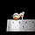 Опал райдужний срібна брошка морський коник, 011БО, фото 3