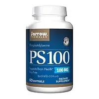 Фосфатидилсерин, Phosphatidylserine, PS100, Jarrow Formulas, 100 мг, 60 гелевых капсул