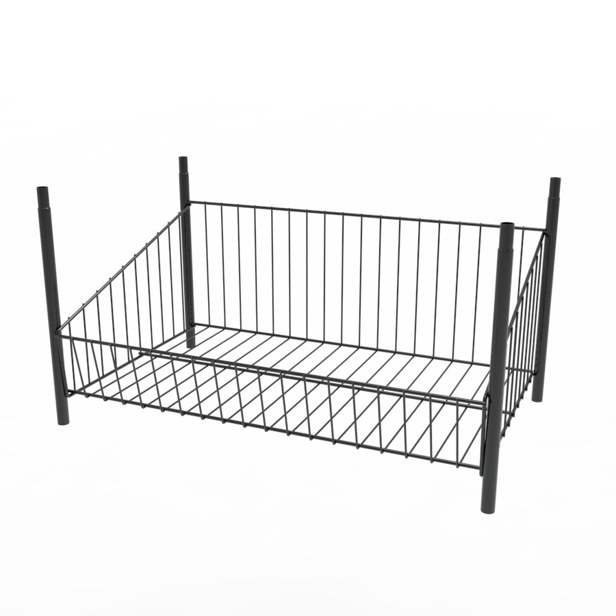 Кошик Колосок сітчастий чорний 600 мм