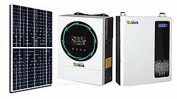 Автономна однофазна сонячна станція 6 кВт на базі Atlas 6KW-48V