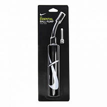 Насос для м'яча ручний з голкою Nike Essential Ball Pump Intl, чорний, фото 5