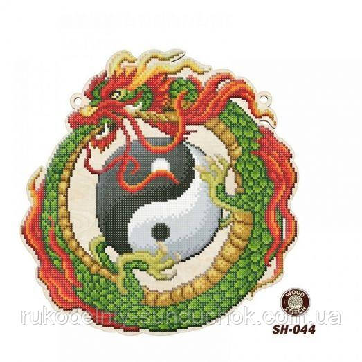 Заготівля для вишивання бісером по дереву ТМ WoodStitch Дракон SH-044