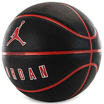 М'яч баскетбольний Nike Jordan Ultimate 2.0 8p Deflated чорно-червоний, розмір №7, фото 3