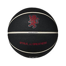 М'яч баскетбольний Nike All Court 8p 2.0 L James Deflated чорно-червоний, розмір №7, фото 4