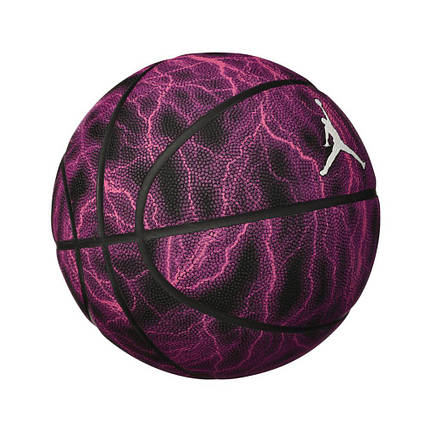 М'яч баскетбольний Nike Jordan Basketball 8p Energy Deflated фіолетово-чорно-білий, розмір №7, фото 4