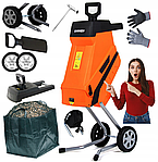 Садовый измельчитель Rebak Handy 3400 W TURBO XXL + сумка, фото 3