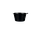 Соусник круглий 30 мл "Black" з кришкою чорний герметичний, фото 2