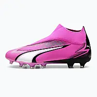 Urbanshop com ua Бутси футбольні PUMA Ultra Match + LL FG/AG poison pink/puma white/puma black РОЗМІРИ