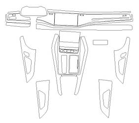 Комплект викрійок для салону AUDI Q8 2023 -
