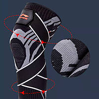 Наколінники Li Ning спортивний з силіконовим кільцем М Чорний